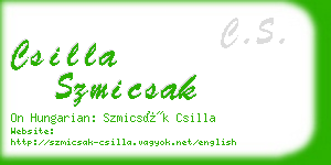 csilla szmicsak business card